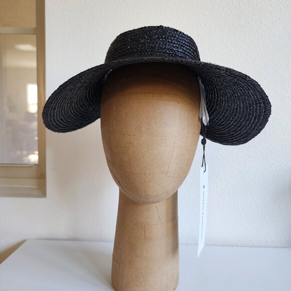 NWT Helen Kaminski Maris Raffia Visor Hat 🖤 (#165) - Picture 8 of 11